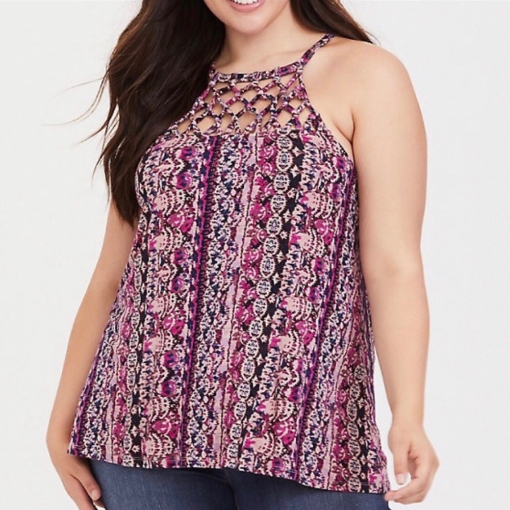 Torrid Lattice Goddess Tank SZ 3X